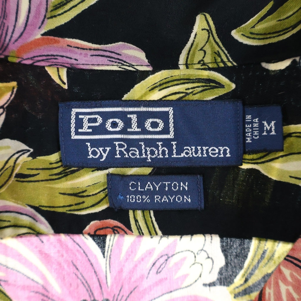POLO RALPH LAUREN(ポロラルフローレン) 90S CLAYTON オープンカラー レーヨンシャツ 総柄