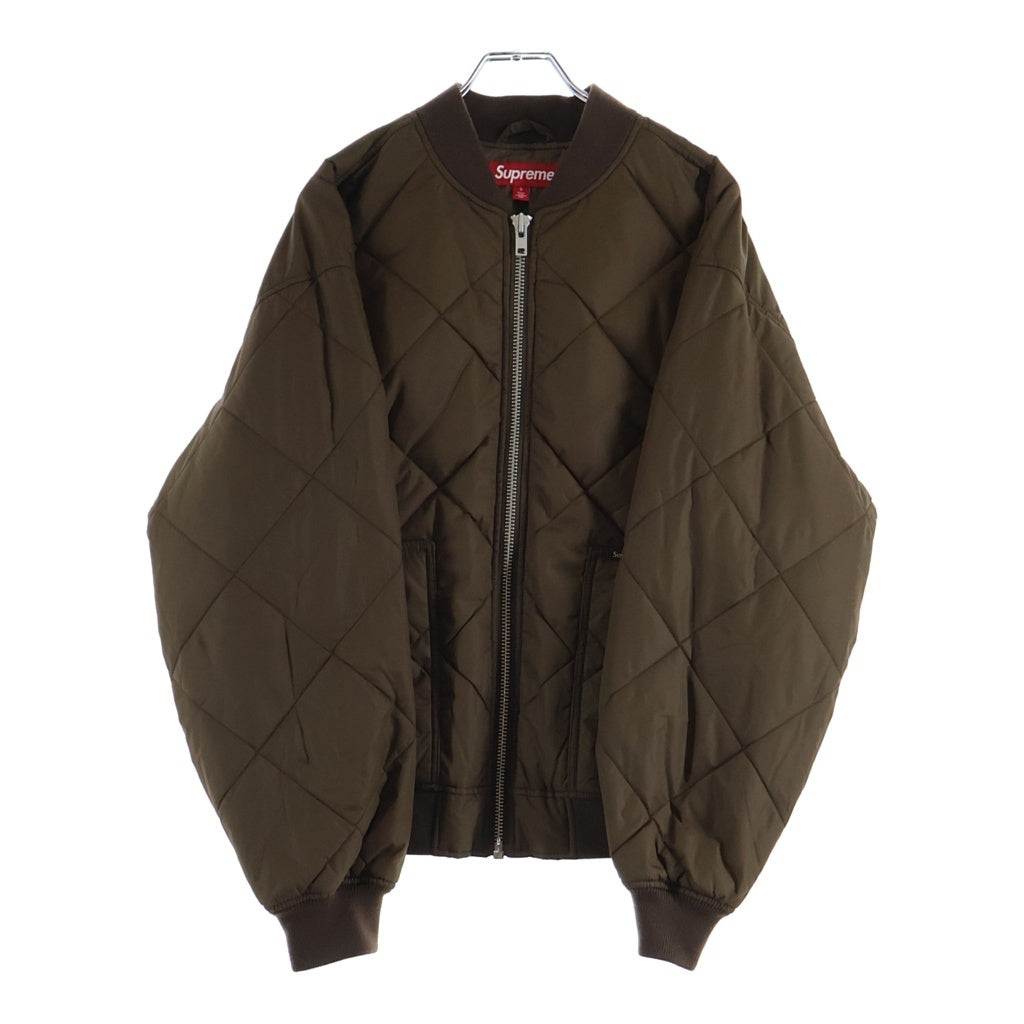 SUPREME(シュプリーム) 24AW AOI Quilted Work Jacket MA1 ボンバージャケット キルティング ブラウン