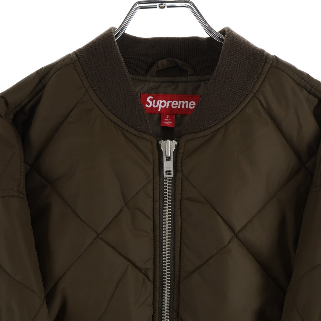 SUPREME(シュプリーム) 24AW AOI Quilted Work Jacket MA1 ボンバージャケット キルティング ブラウン