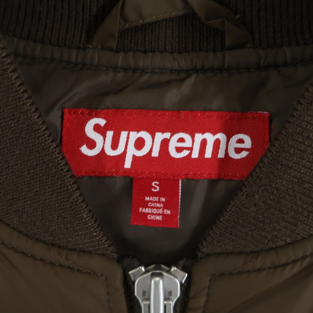 SUPREME(シュプリーム) 24AW AOI Quilted Work Jacket MA1 ボンバージャケット キルティング ブラウン