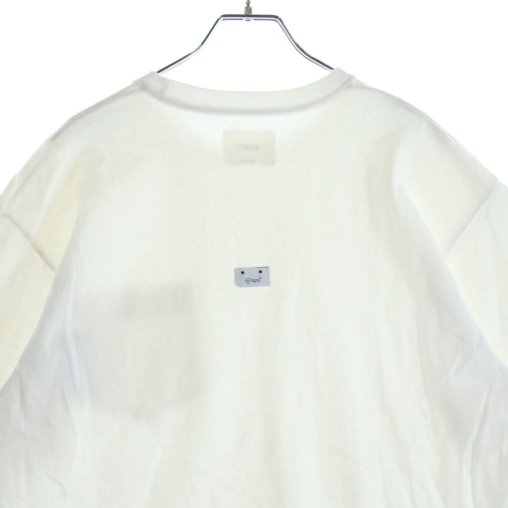 WTAPS(ダブルタップス) 25SS INSECT SS COTTON フロントポケット コットン 半袖Tシャツカットソー ホワイト 251ATDT-CSM15