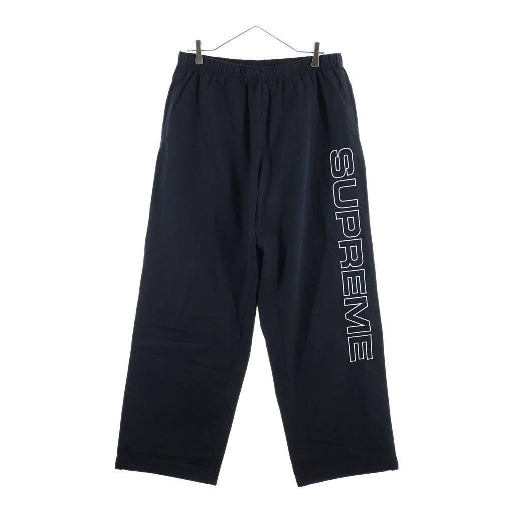 SUPREME(シュプリーム) 24AW Spellout Embroidered Track Pant Black スペルアウト エムブロイダァトラックパンツ ブラック