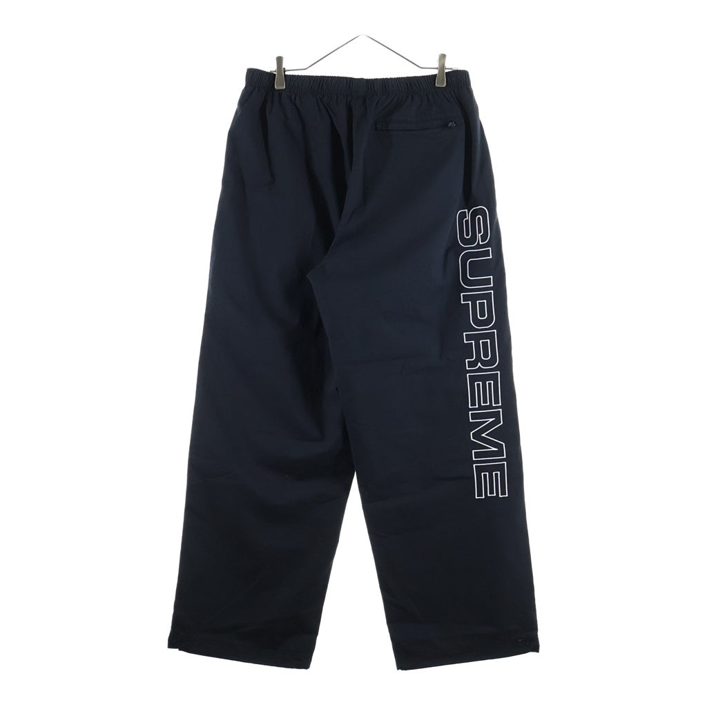 SUPREME(シュプリーム) 24AW Spellout Embroidered Track Pant Black スペルアウト エムブロイダァトラックパンツ ブラック