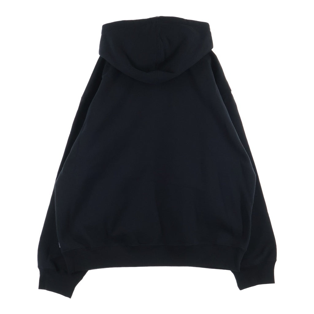 SUPREME(シュプリーム) 25AW Collegiate Applique Zip Up Hooded Sweatshirt ロゴ刺繍 ジップアップパーカー フーディー ブラック