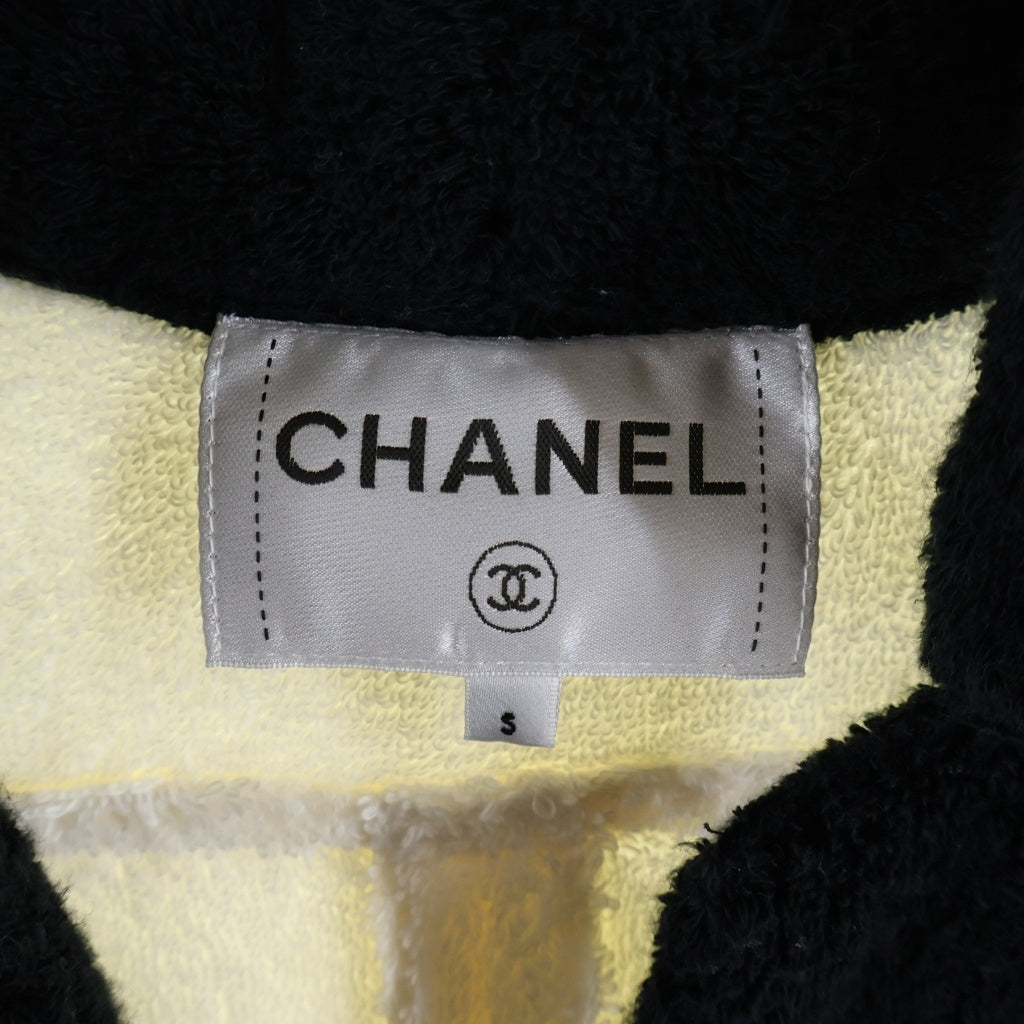 CHANEL(シャネル) ココマークボタン テリークロス ベルトループ オープンジャケット ホワイトP70291V42943 レディース
