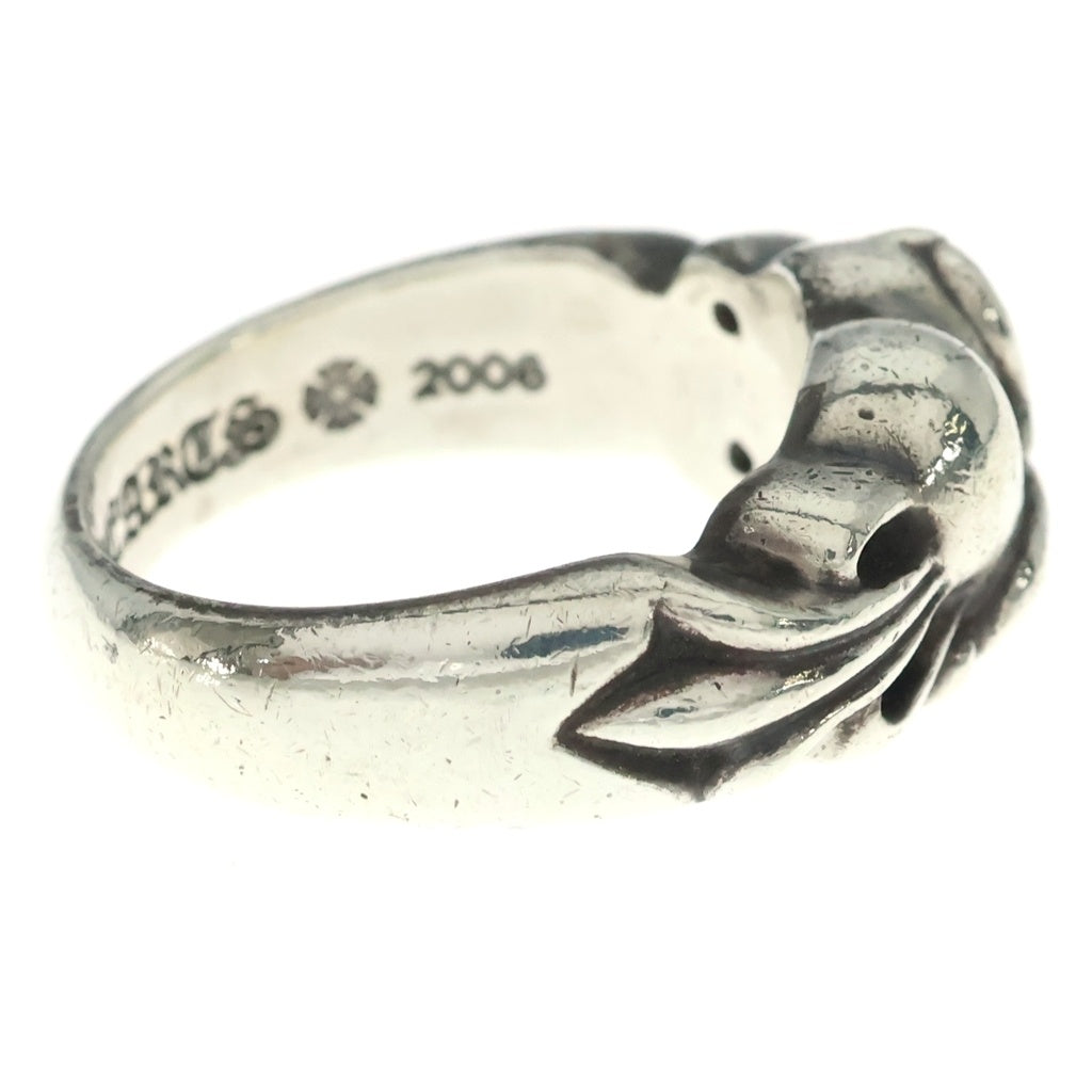CHROME HEARTS(クロムハーツ) FLRL CRS HRT フローラルハートリング シルバー
