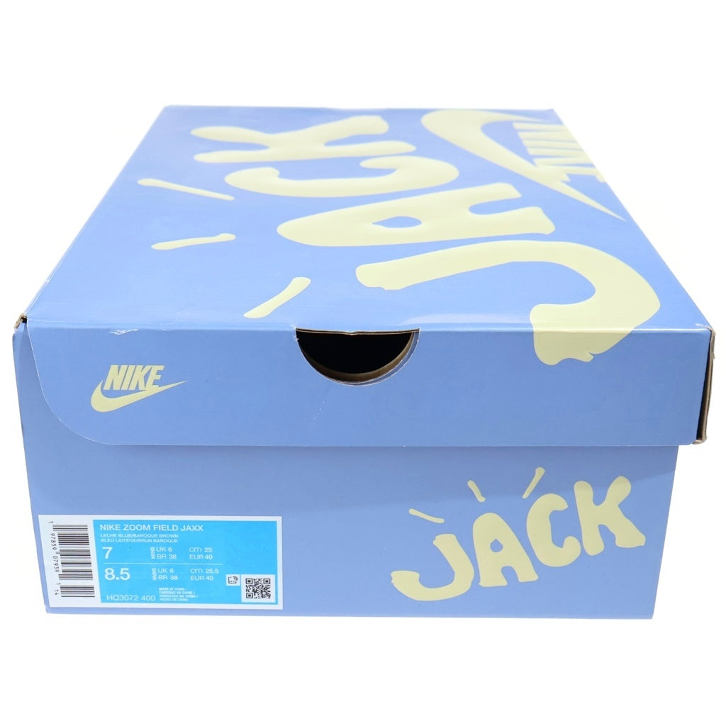 NIKE(ナイキ) OOM FIELD JAXX CACTUS JACK LECHE BLUE/BAROQUE BROWN ズーム フィールド ジャックス トラヴィス・スコット/カクタスジャック ハイカットスニーカー HQ3072-400