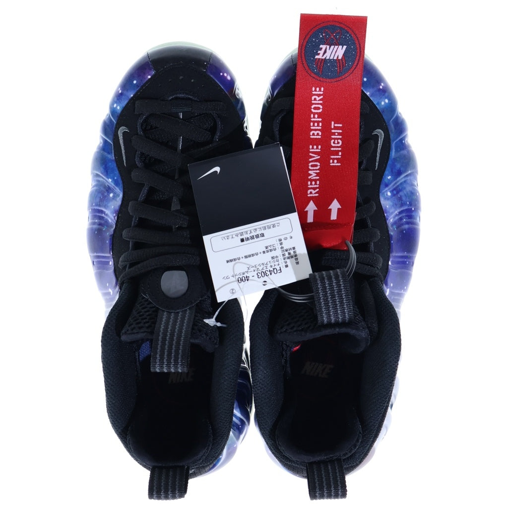 NIKE(ナイキ) FOAMPOSITE ONE GALAXY エア フォームポジット ワン ギャラクシー FQ4303-400 ミッドカットスニーカー レディース US6.5/24.5cm ブルー/ブラック