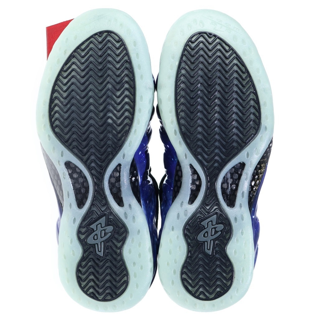 NIKE(ナイキ) FOAMPOSITE ONE GALAXY エア フォームポジット ワン ギャラクシー FQ4303-400 ミッドカットスニーカー レディース US6.5/24.5cm ブルー/ブラック