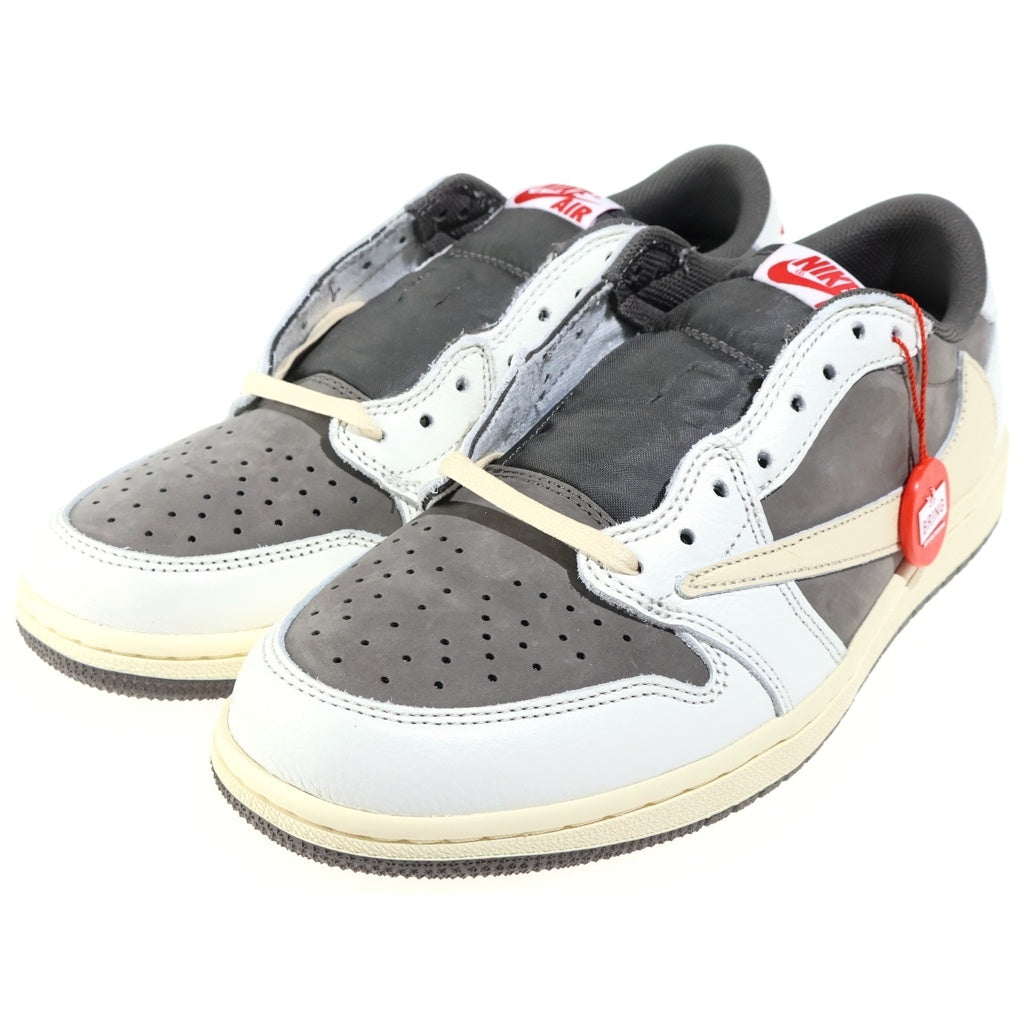 NIKE(ナイキ) ×TRAVIS SCOTT AIR JORDAN 1 LOW REVERSE MOCHA トラヴィススコット エアジョーダン1 リバースモカ ローカットスニーカー US9.5/27.5cm DM7866-162