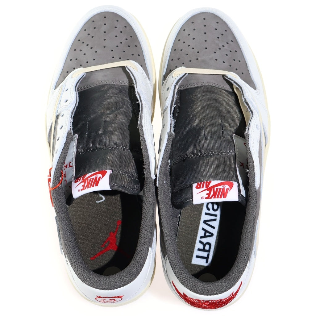 NIKE(ナイキ) ×TRAVIS SCOTT AIR JORDAN 1 LOW REVERSE MOCHA トラヴィススコット エアジョーダン1 リバースモカ ローカットスニーカー US9.5/27.5cm DM7866-162