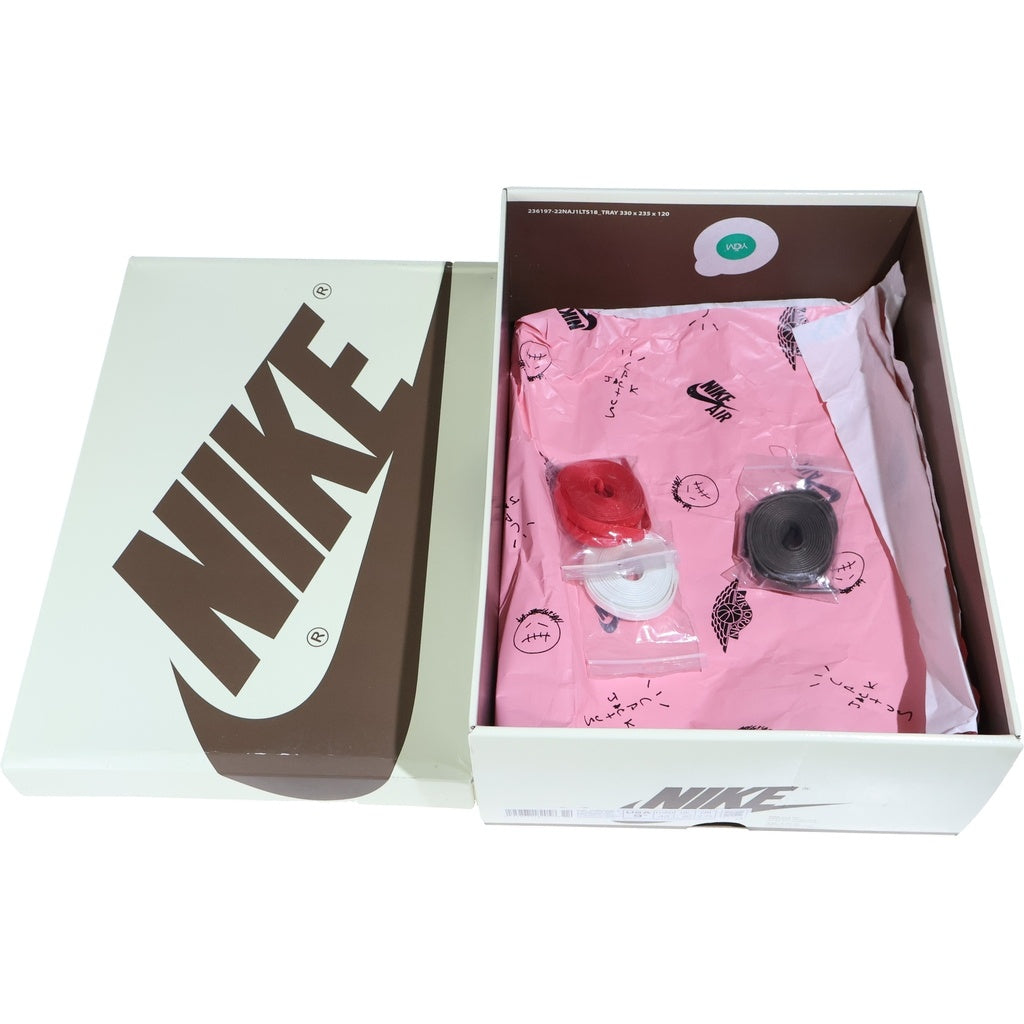 NIKE(ナイキ) ×TRAVIS SCOTT AIR JORDAN 1 LOW REVERSE MOCHA トラヴィススコット エアジョーダン1 リバースモカ ローカットスニーカー US9.5/27.5cm DM7866-162
