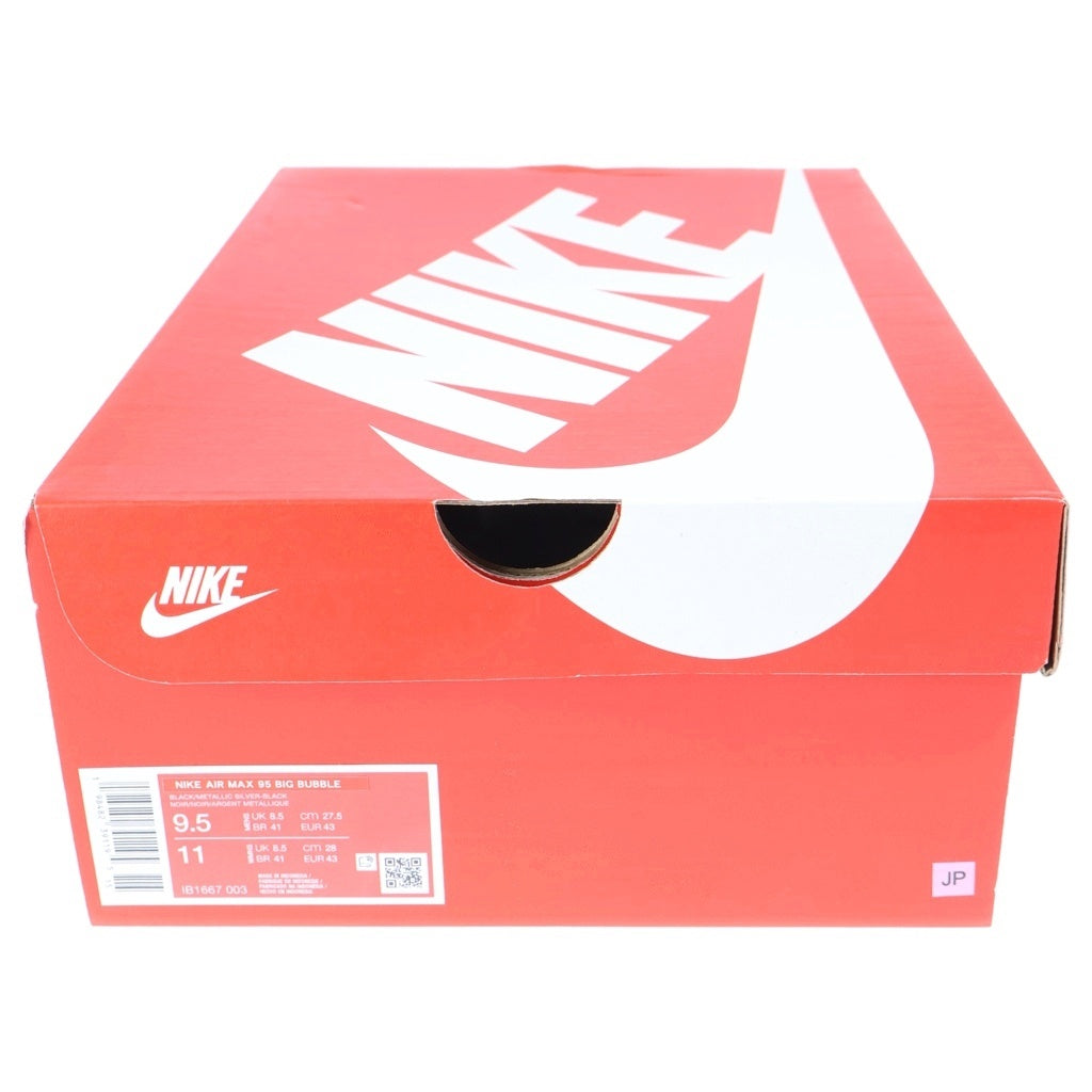 NIKE(ナイキ) AIR MAX 95 OG BIG BUBBLE エアマックス95 ビッグバブル ローカットスニーカー ブラック/シルバー US9.5/27.5cm IB1667-003