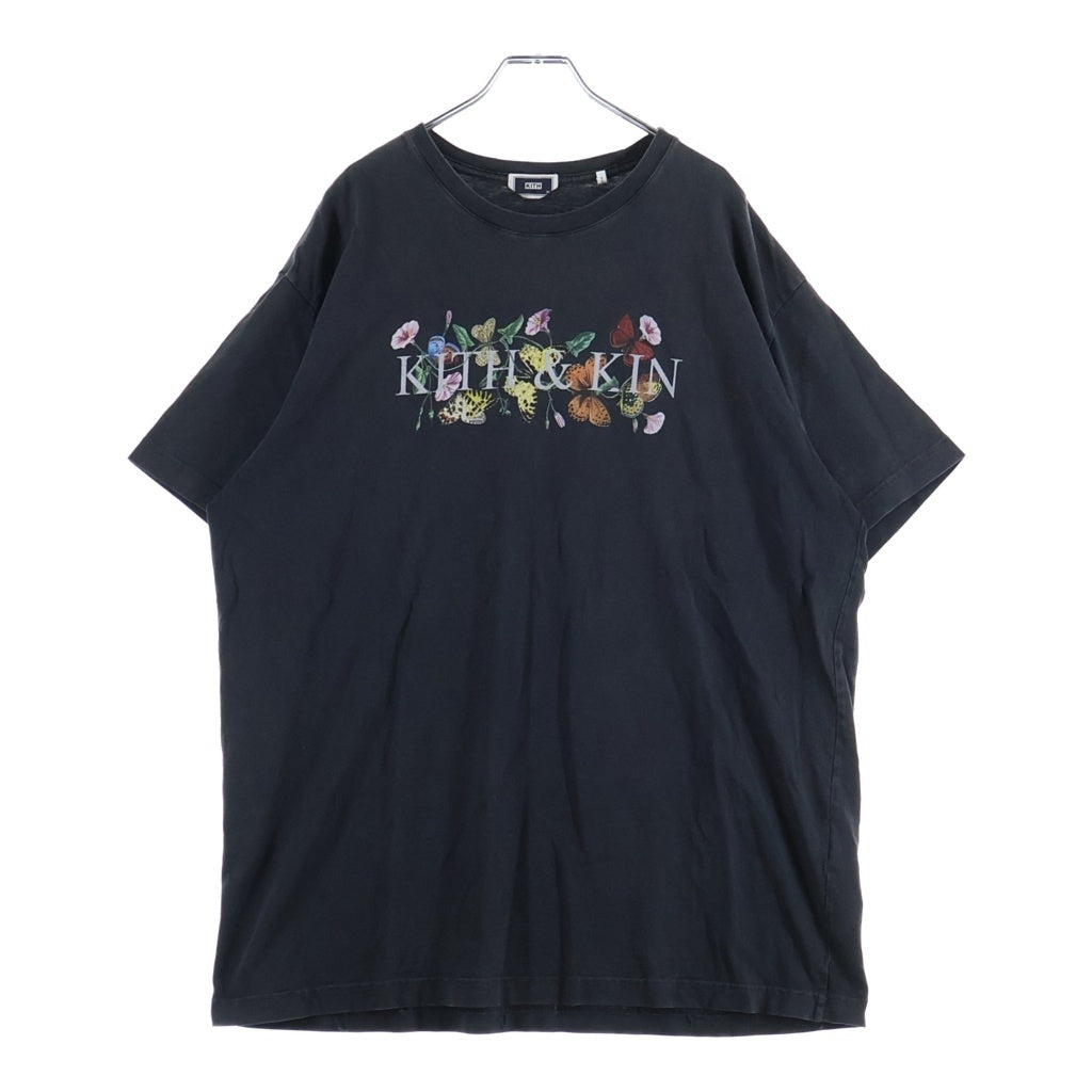 KITH(キス) 21SS Buttefly Vintage Tee バタフライヴィンテージTシャツ 半袖カットソー グレー KHM031564