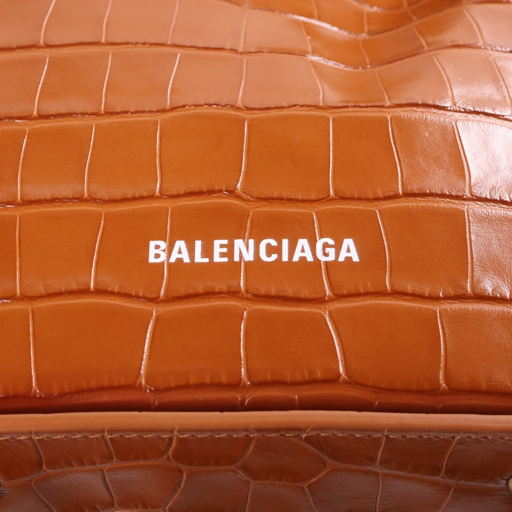 BALENCIAGA(バレンシアガ) ノースサウス 2WAY ショルダーバッグ ハンドバッグ ゴールド金具 ブラウン 659920