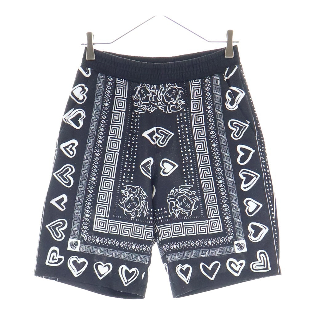 VERSACE(ヴェルサーチ) Bandana print 総柄 バンダナ ショーツパンツ ブラック A230813
