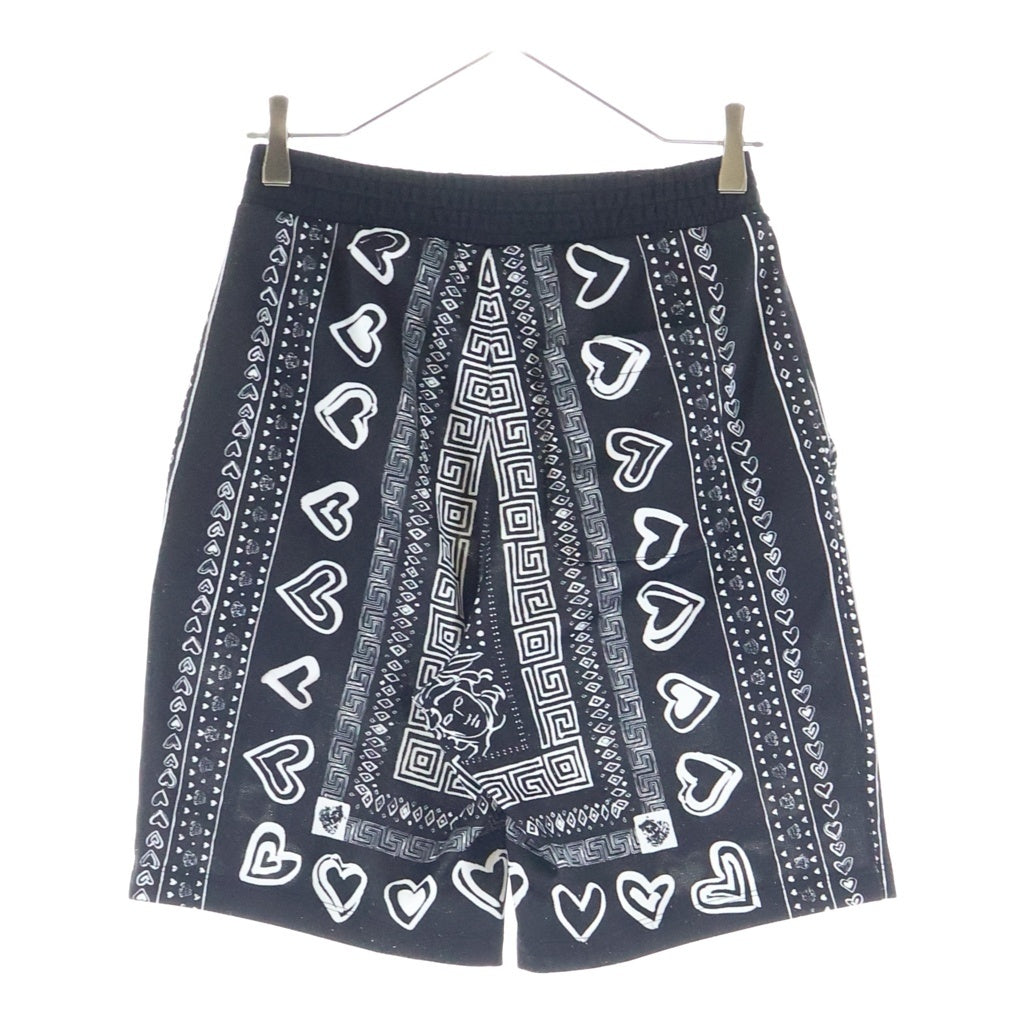VERSACE(ヴェルサーチ) Bandana print 総柄 バンダナ ショーツパンツ ブラック A230813