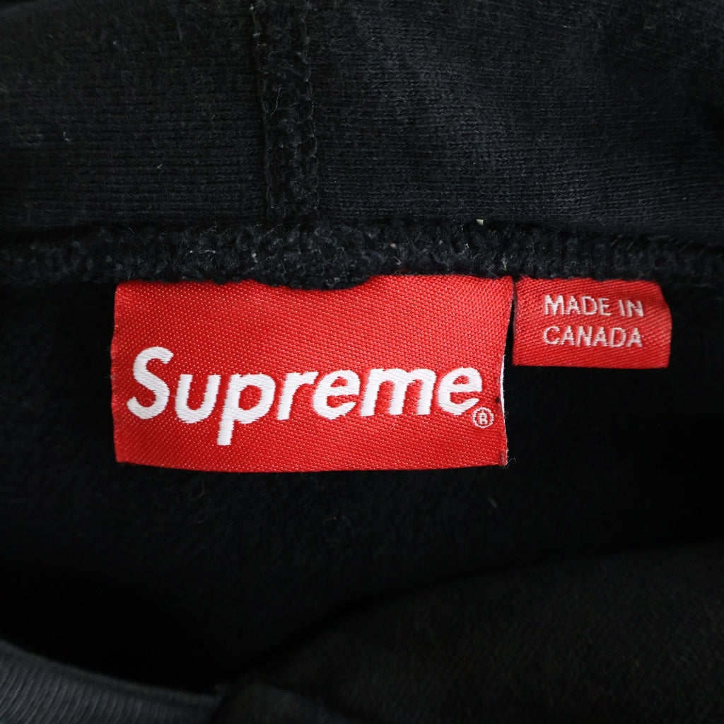 SUPREME(シュプリーム) 19AW Bandana Box Logo Hoodie バンダナ柄ボックスロゴ プルオーバーパーカー ブラック