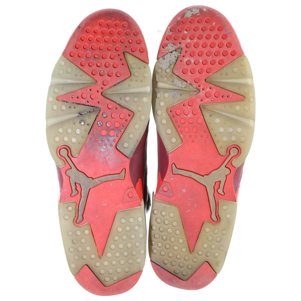 NIKE(ナイキ) JORDAN 6 RETRO RAW UMBER/TEAM RED/METALLIC GOLD-CHALLENGE RED エアジョーダン6 ハイカットスニーカー レトロ ローメタリックゴールド/レッド US14/32cm 384664-250