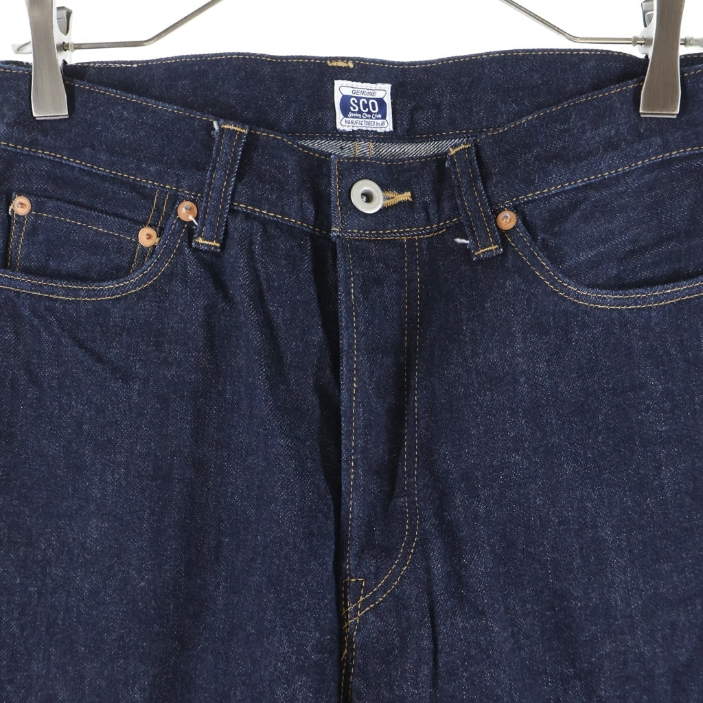 JOHNBULL(ジョンブル) Sewing Chop O'alls 大戦モデル セルビッチ 赤耳 ボタンフライ SCO ストレートデニムパンツ インディゴ W28 SC254P01