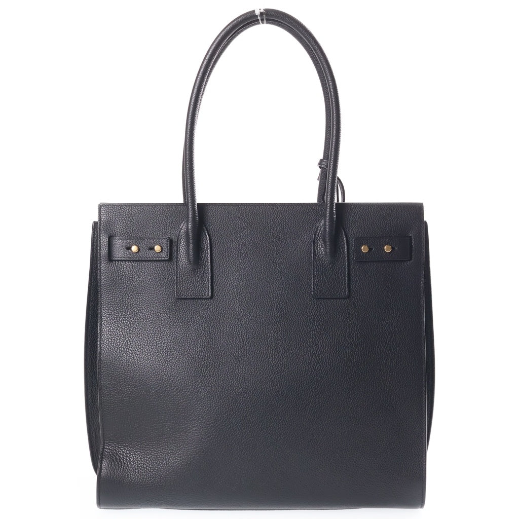 SAINT LAURENT PARIS(サンローランパリ) サックドジュール スープル レザートートバッグ ブラック 647168