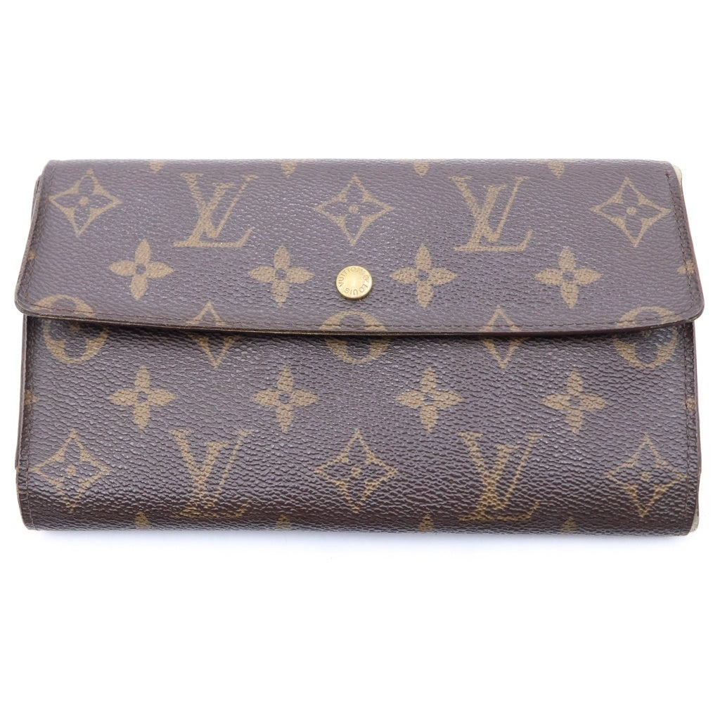 LOUIS VUITTON(ルイヴィトン) モノグラム ポルトモネ クレディ 長財布 ブラウン