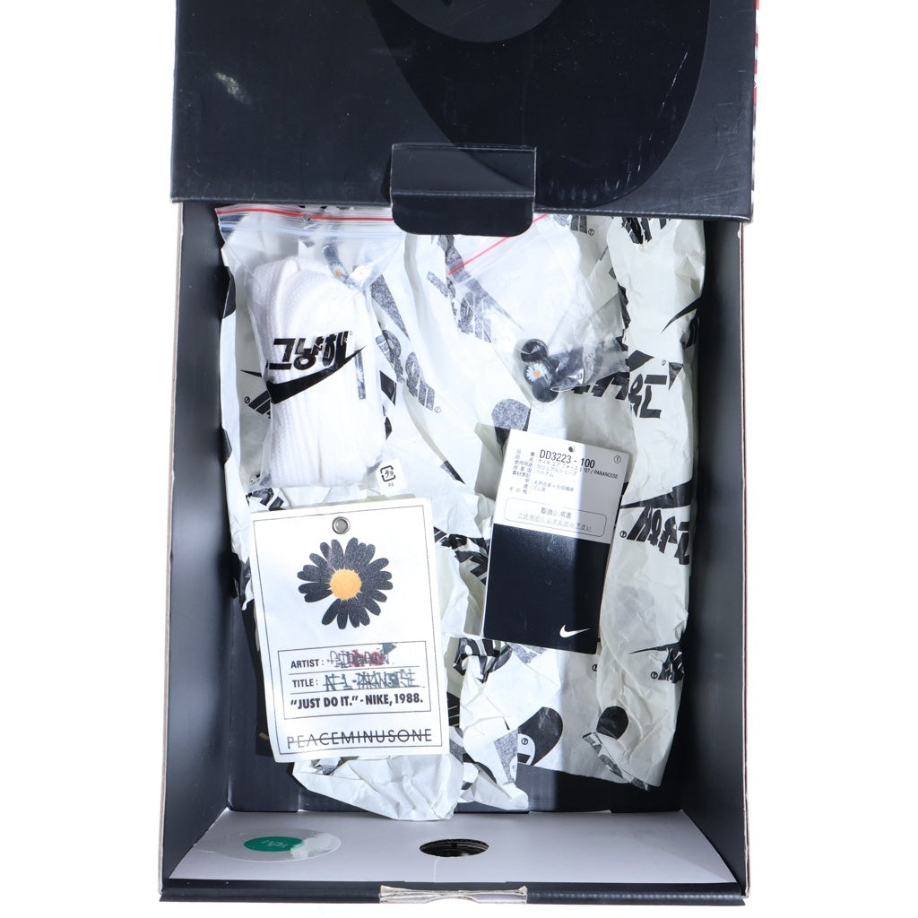 NIKE(ナイキ) ×PEACEMINUSONE AIR FORCE1 07 PARANOISE ピースマイナスワン エアフォース1 パラノイズ ローカットスニーカー ホワイト US6/24.0cm DD3223-100 レディース