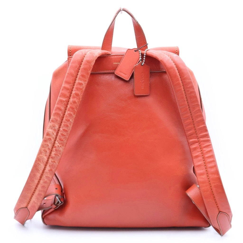 COACH(コーチ) Archival Rucksack グローブレザー バックパック レッド BK-10115 レディース