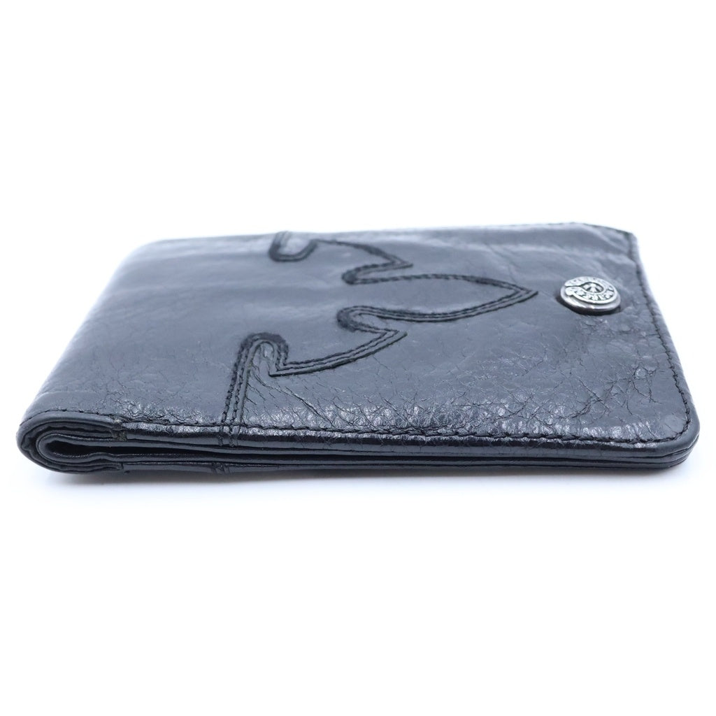 CHROME HEARTS(クロムハーツ) CASHING IN キャッシングイン フレアニー ニつ折り レザーウォレット 財布 ブラック
