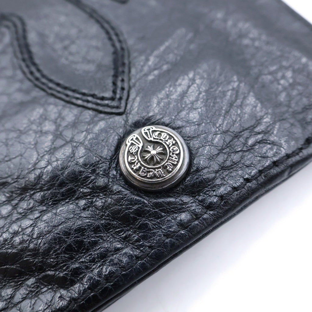 CHROME HEARTS(クロムハーツ) CASHING IN キャッシングイン フレアニー ニつ折り レザーウォレット 財布 ブラック