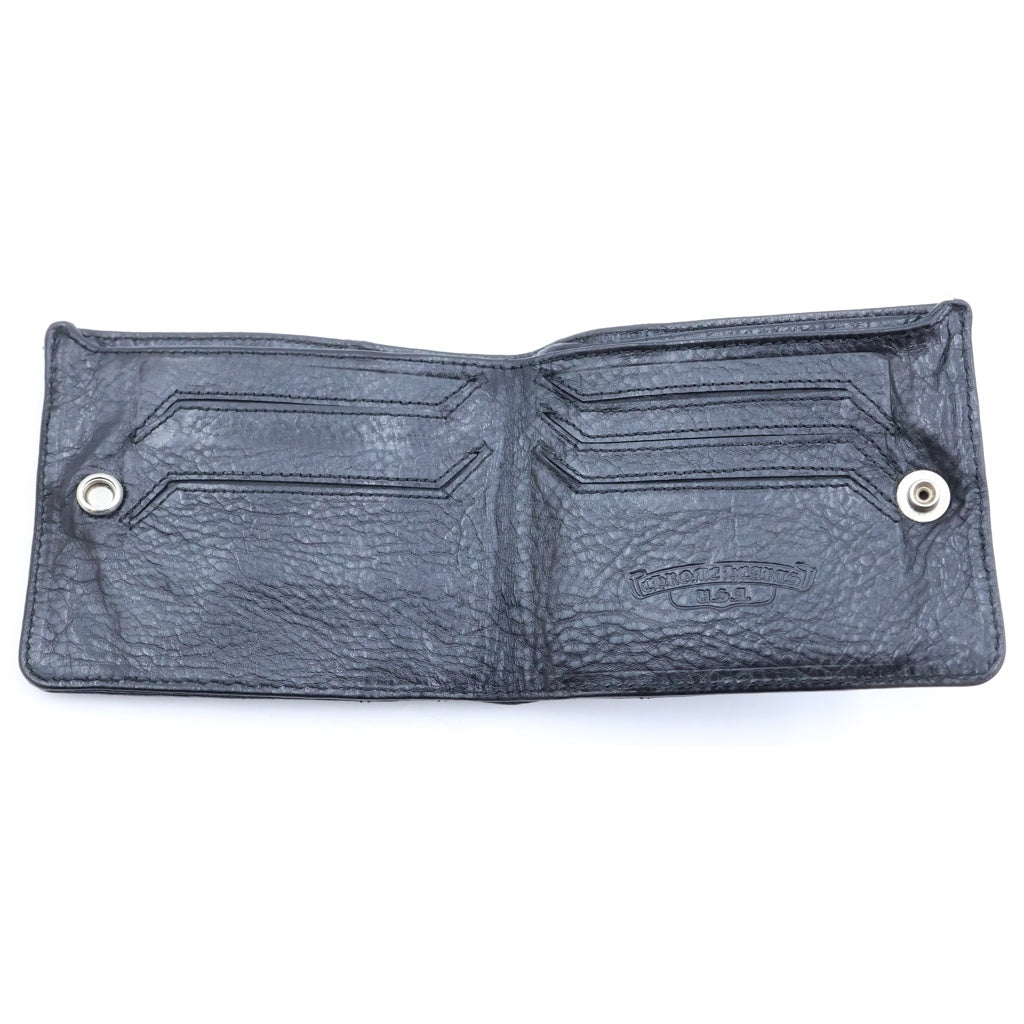 CHROME HEARTS(クロムハーツ) CASHING IN キャッシングイン フレアニー ニつ折り レザーウォレット 財布 ブラック