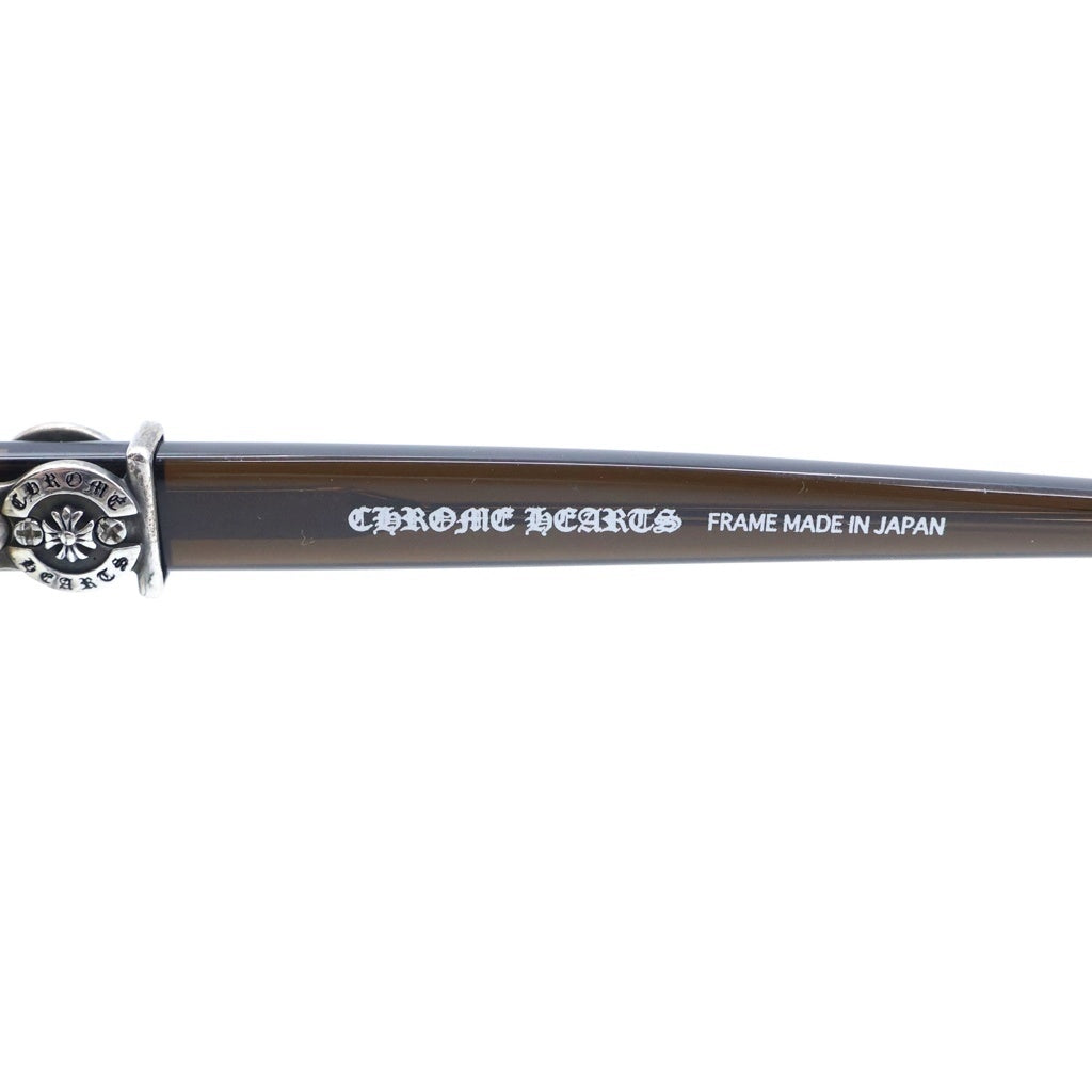 CHROME HEARTS(クロムハーツ) BEEF TOMATO-A ホースシューテンプル スクエア アイウェア 眼鏡 ブラック