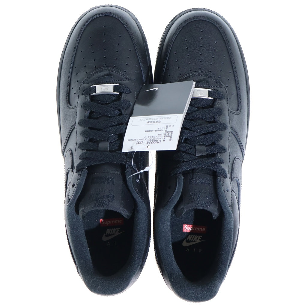 NIKE(ナイキ) ×SUPREME AIR FORCE LOW シュプリーム エアフォース 1 ローカットスニーカー ブラック US10.5/28.5cm CU9225-001