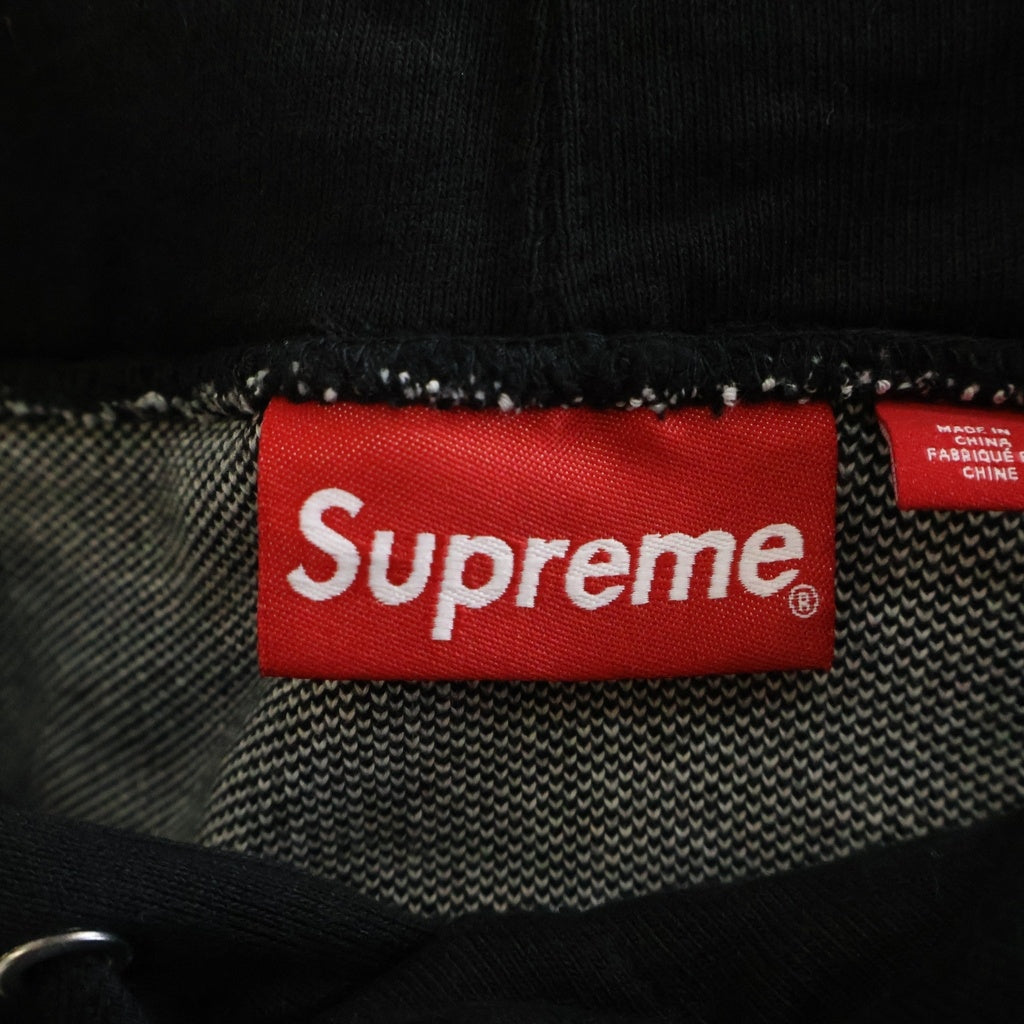 SUPREME(シュプリーム) 23AW Big Logo Jacquard Hooded Sweatshirt ビッグロゴ ジャガードフーディー スウェットプルオーバーパーカー ブラック