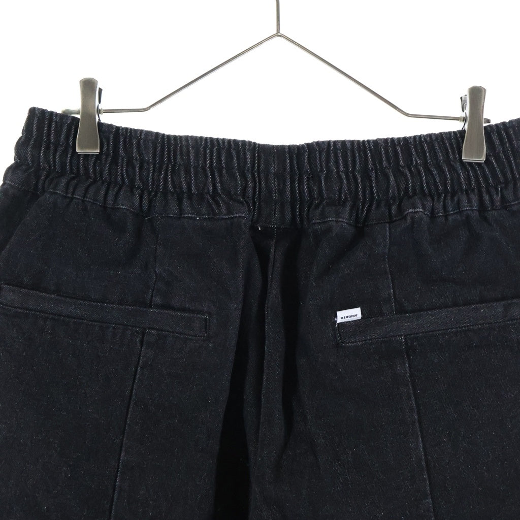 SAPEur(サプール) DENIM TRACK PANTS トラックデニムパンツ ブラック A0021-177