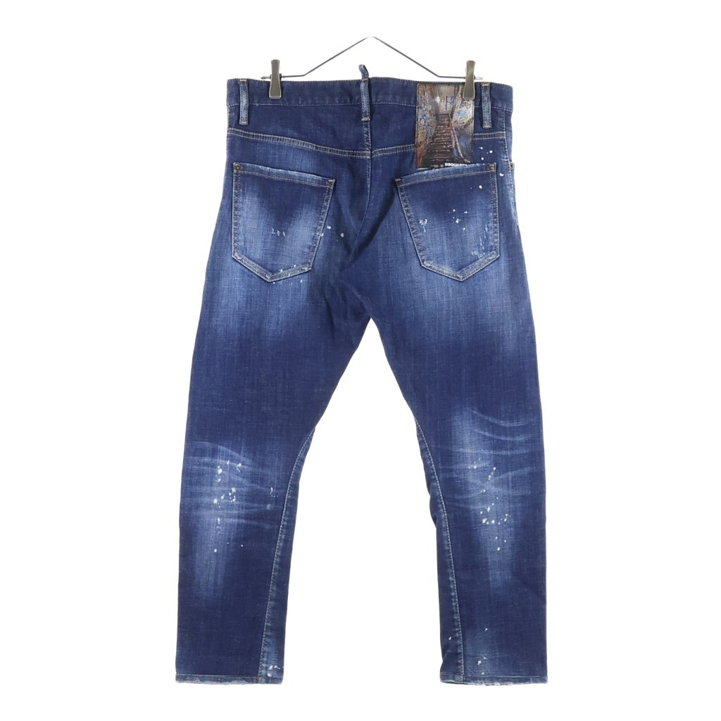 DSQUARED2(ディースクエアード) SEXY TWIST JEAN セクシー ツイスト ジーンズ ダメージ加工 デニムパンツ インディゴ S74LB1049