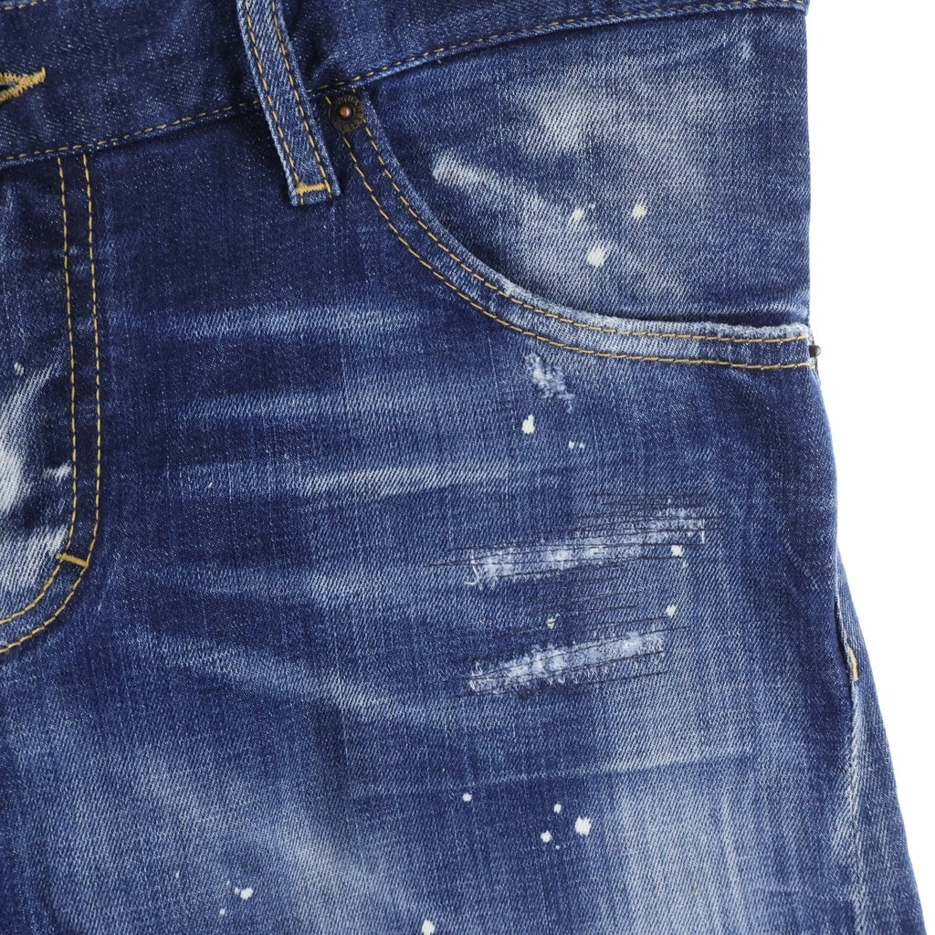 DSQUARED2(ディースクエアード) SEXY TWIST JEAN セクシー ツイスト ジーンズ ダメージ加工 デニムパンツ インディゴ S74LB1049