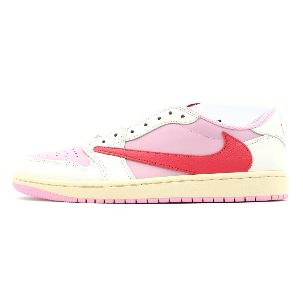 NIKE(ナイキ) ×トラヴィススコット AIR JORDAN 1 RETRO LOW OG SAIL TROPICAL PINK エアジョーダンローカットスニーカー US10/28.0cm IQ7604-101