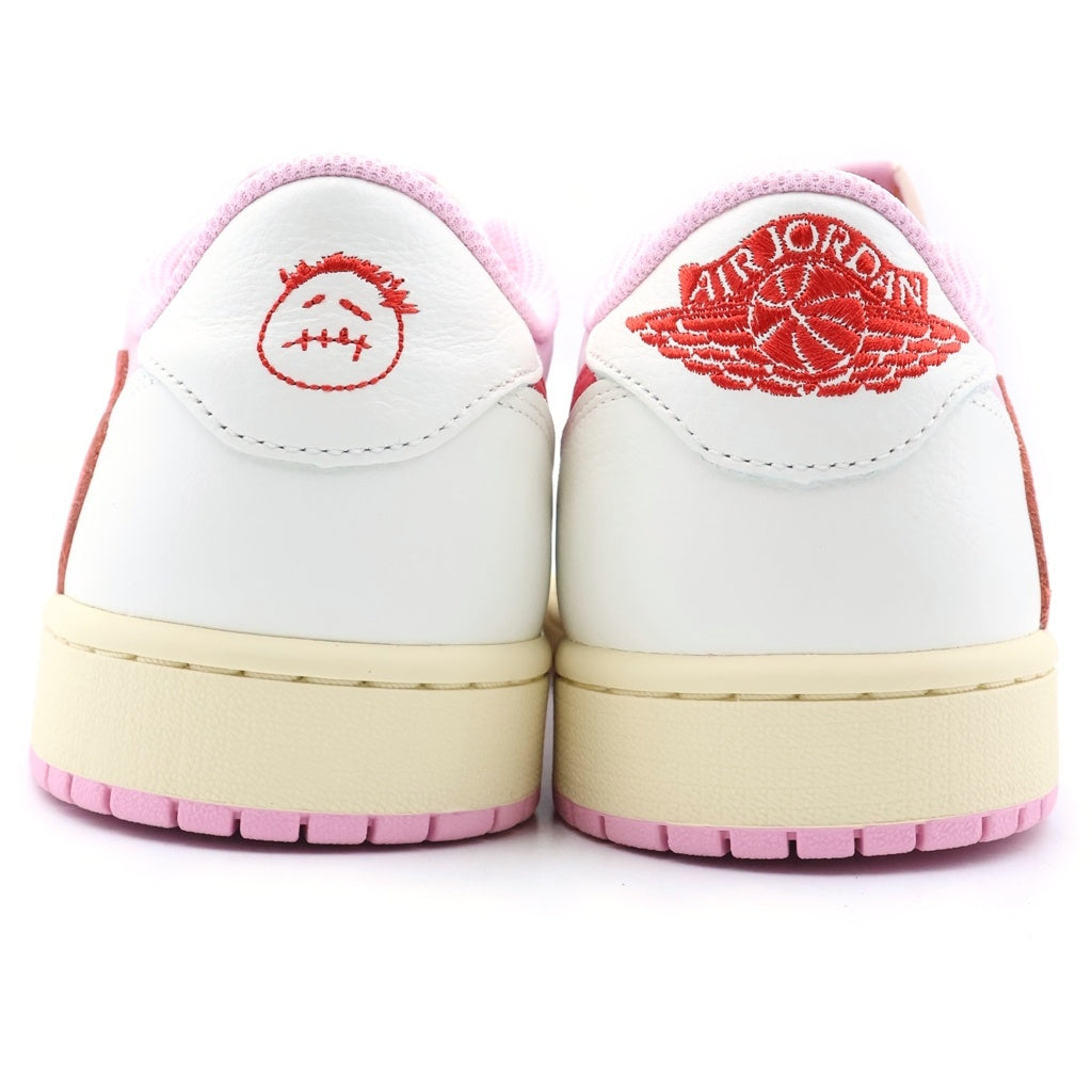 NIKE(ナイキ) ×トラヴィススコット AIR JORDAN 1 RETRO LOW OG SAIL TROPICAL PINK エアジョーダンローカットスニーカー US10/28.0cm IQ7604-101