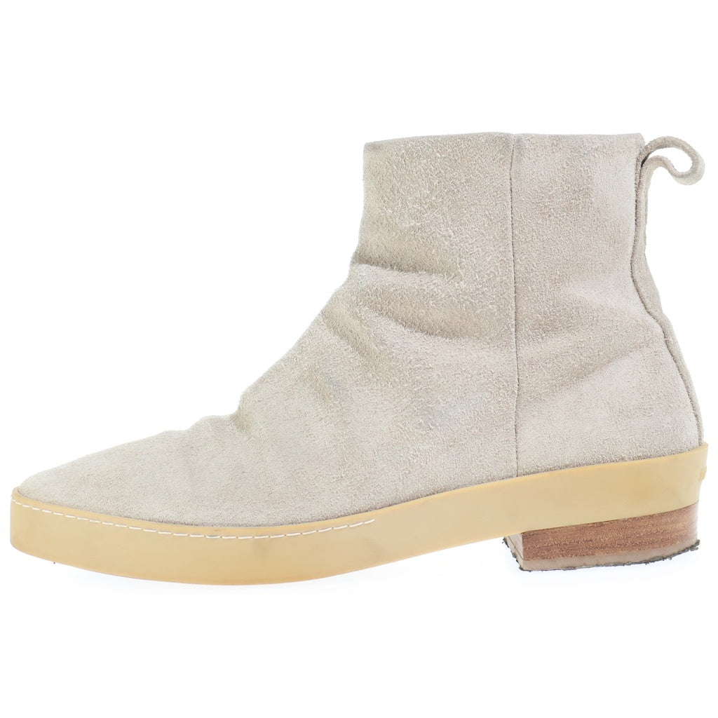 FEAR OF GOD(フィアオブゴッド) スウェードレザー サイドジップ ショート ブーツ ベージュ