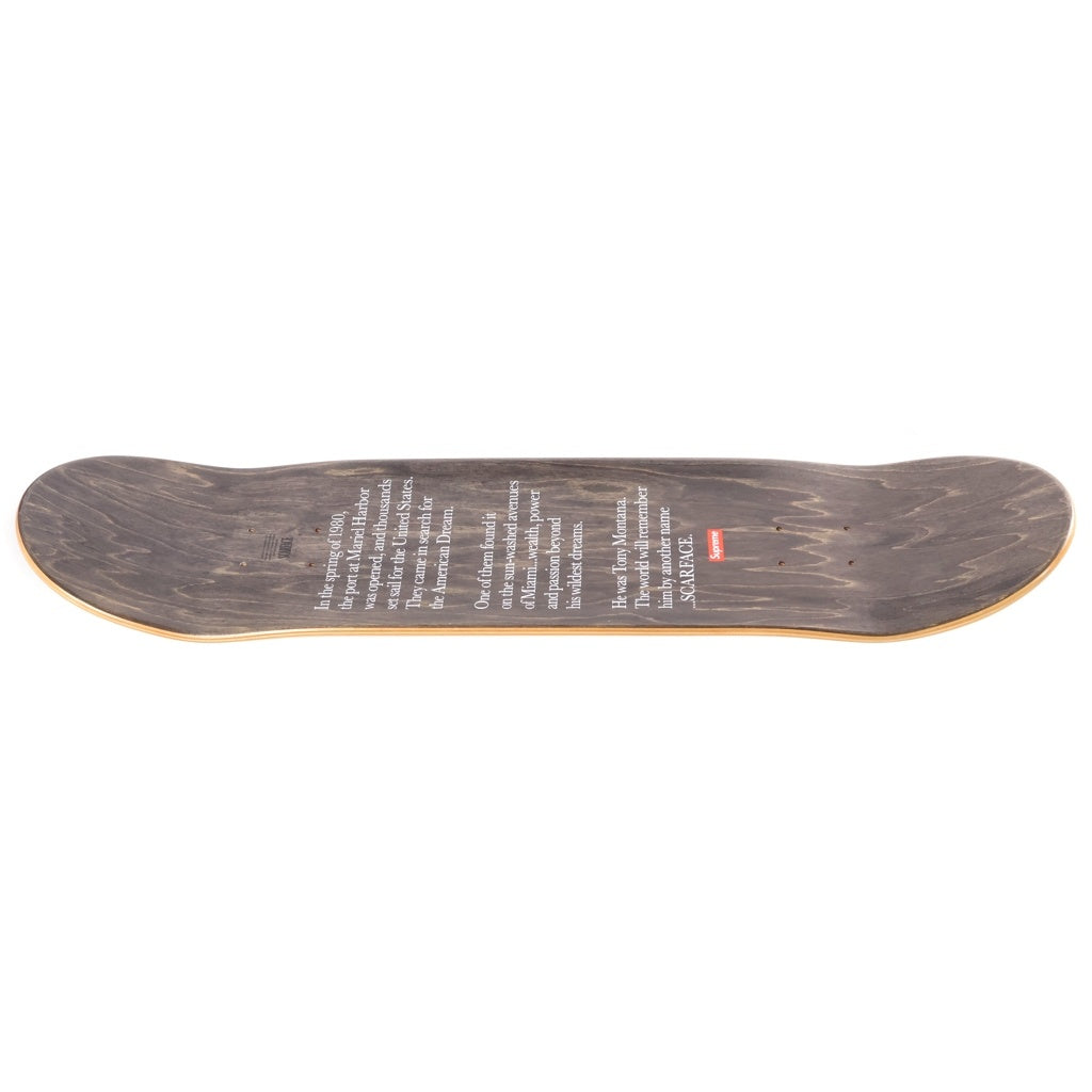 SUPREME(シュプリーム) 17AW ×Scarface Split Skateboard ×スカーフェイス スケートボードデッキ ホワイト/ブラック