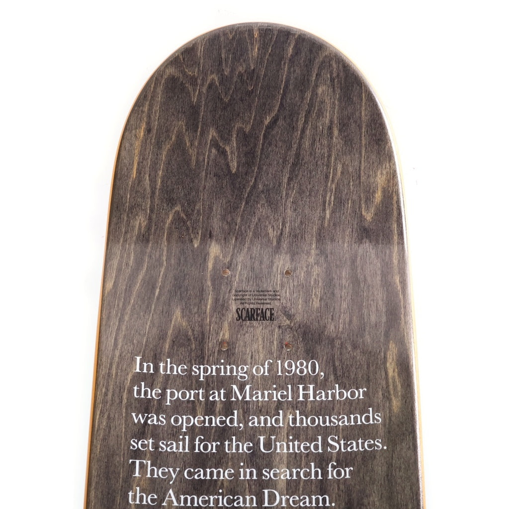 SUPREME(シュプリーム) 17AW ×Scarface Split Skateboard ×スカーフェイス スケートボードデッキ ホワイト/ブラック