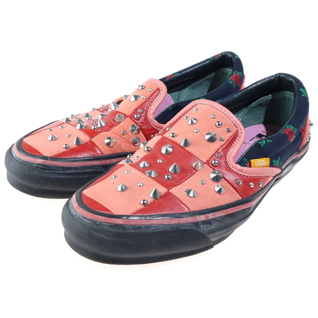 VANS(ヴァンズ) ×GUCCI SLIP ON ×グッチ ローカットスニーカー 721278 US8.5/26.5cm レッド