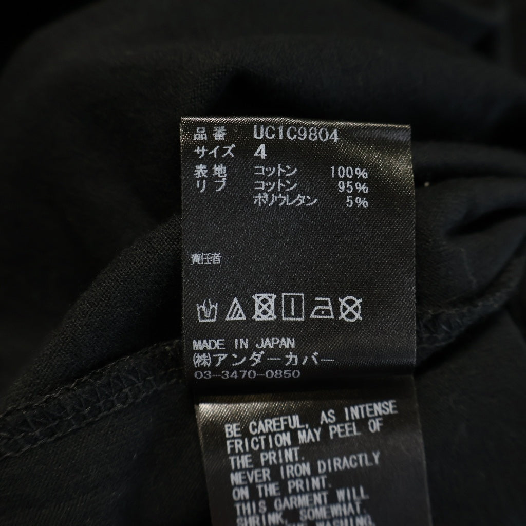 UNDERCOVER(アンダーカバー) 23AW×KOSUKE KAWAMURA 河村康輔 UC1C9804 グラフィック Tee 長袖Tシャツ ブラック
