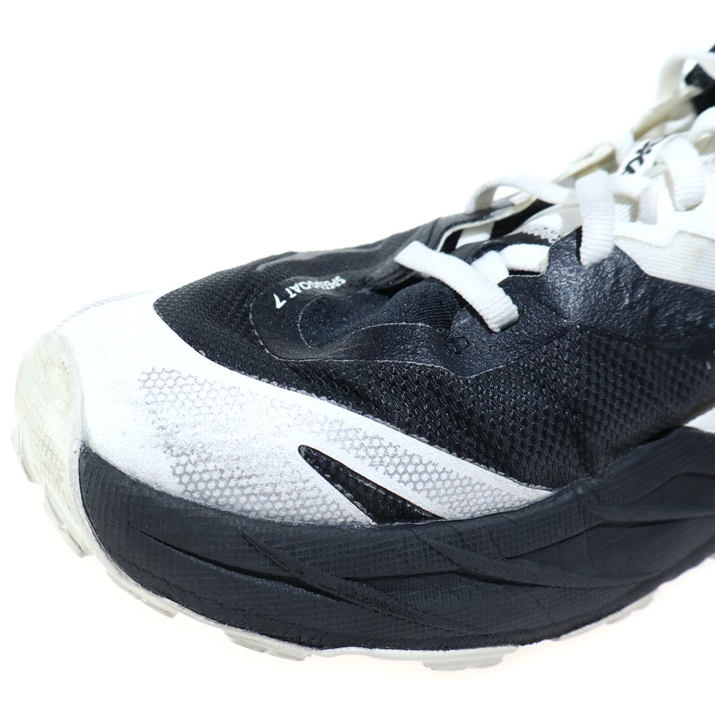 HOKA ONE ONE(ホカオネオネ) SPEEDGOAT 7 スピードゴート ローカットスニーカー US8.5/26.5cm ホワイト/ブラック 1171928-BWHT