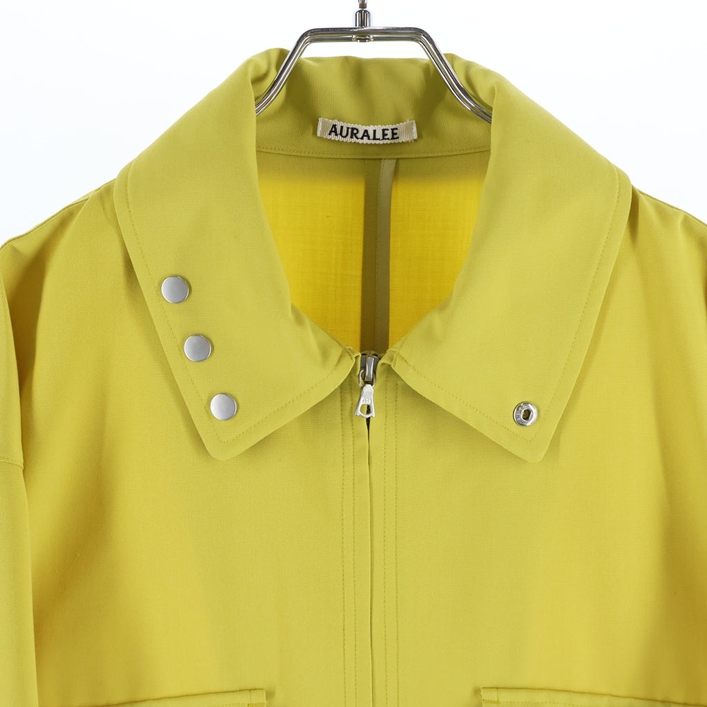 AURALEE(オーラリー) WOOL MAX CANVAS BLOUSON ウールマックスキャンバスブルゾン マルチポケットジャケット イエロー A26SB02WC