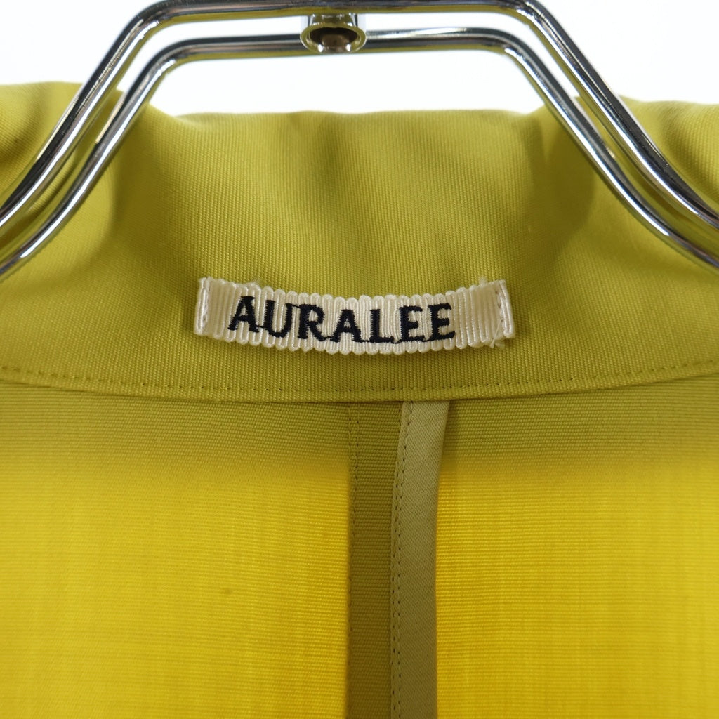AURALEE(オーラリー) WOOL MAX CANVAS BLOUSON ウールマックスキャンバスブルゾン マルチポケットジャケット イエロー A26SB02WC