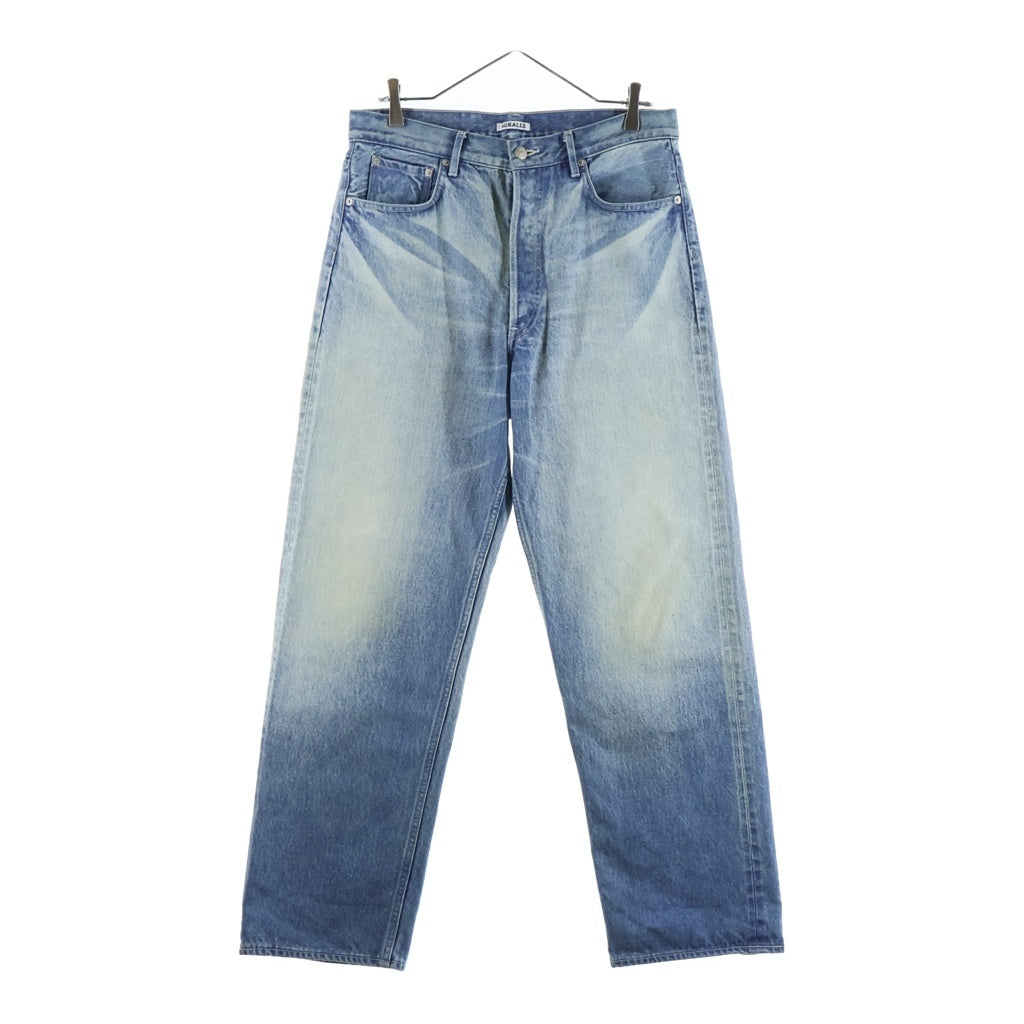 AURALEE(オーラリー) SELVEDGE FADED HEAVY DENIM WIDE PANTS ヘビー
