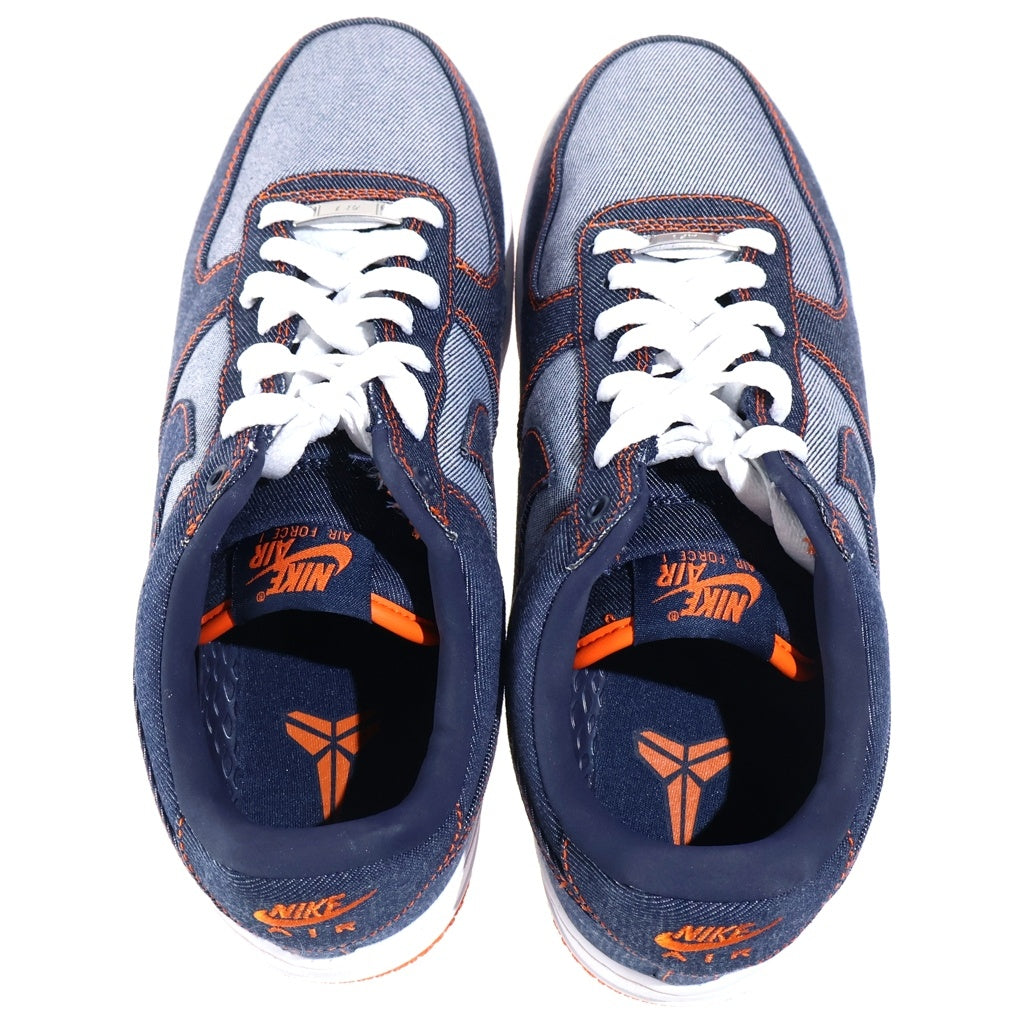 NIKE(ナイキ) ×KOBE BRYANT AIR FORCE 1 LOW PROTRO DENIM コービーブライアント エアフォース1 プロトロデニム ローカットスニーカー インディゴ US8/26.0cm IM1980-400