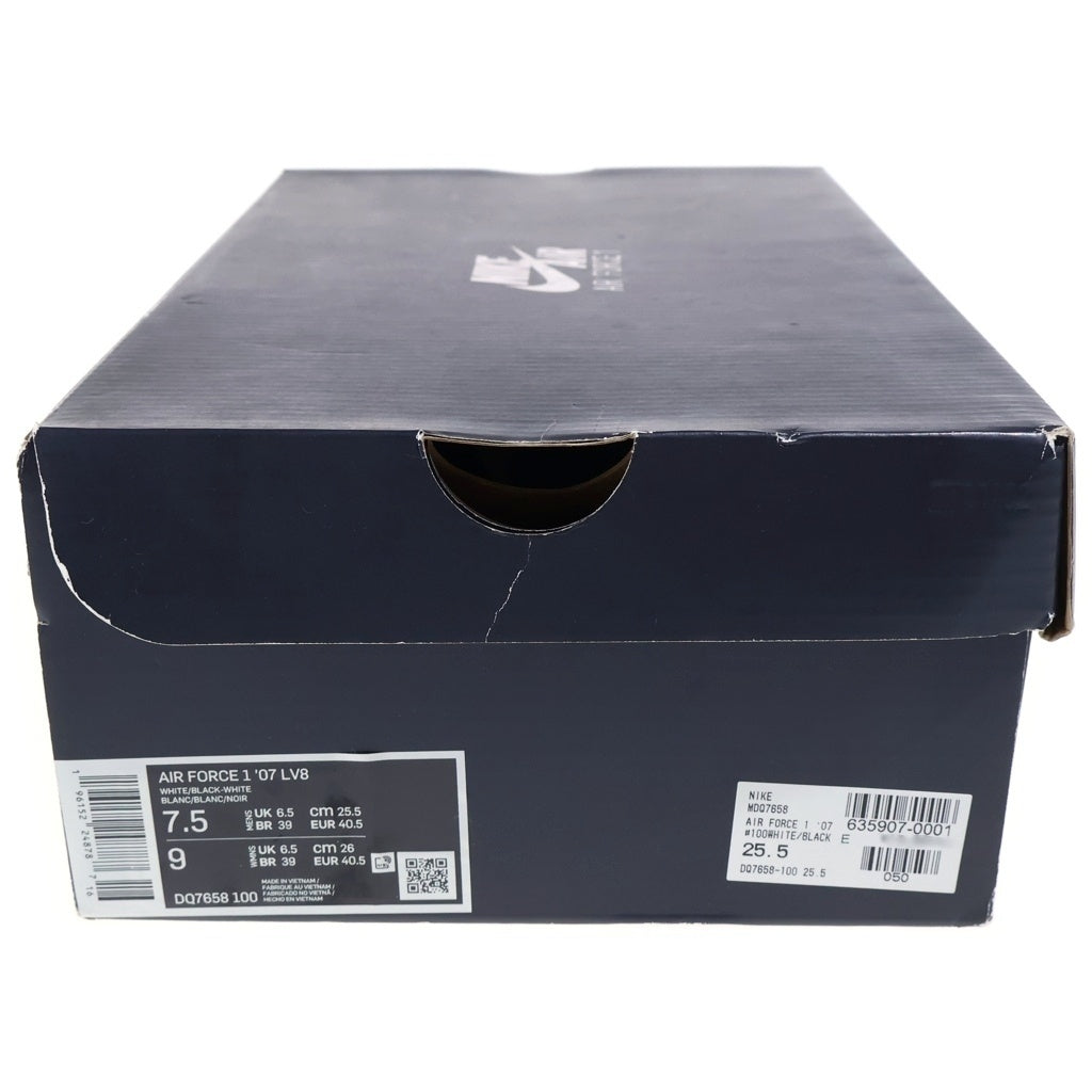 NIKE(ナイキ) AIR FORCE 1 LOW ANNIVERSARY エアフォース1 ロー 07 LV8 40th アニバーサリー ローカットスニーカー ホワイト US7.5/25.5cm DQ7658-100